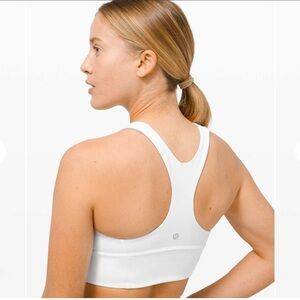 Lululemon Wundertrain Long Line Bra White Size 8